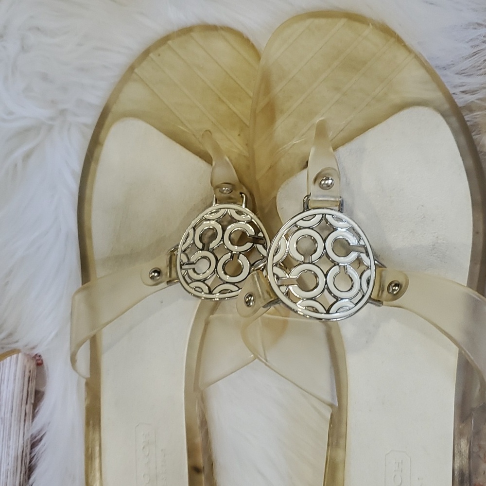 Coach Gold Sandals - Picture 10 of 13